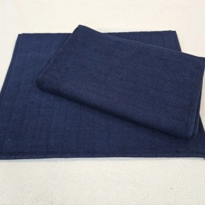 2 prosoape bumbac bleumarin