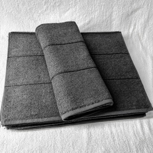 Prosoape de baie CAIRO, 50x90, 600g/mp, gri antracit - Img 2