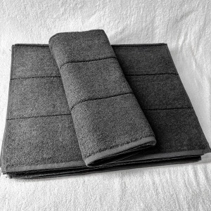 Prosoape de baie CAIRO, 50x90, 600g/mp, gri antracit - Img 2