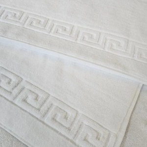 Set 2 prosoape 90x140 si 50x90 bumbac Greek border Style, 550g/mp