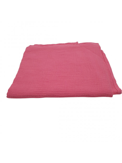 Muselină moale de dimensiuni mari 110 X 110 cm, culoare roșie, bumbac 100%