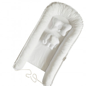 Baby Nest Deluxe Alb - Un Cuib de Puritate și Liniște pentru Pruncii Noștri