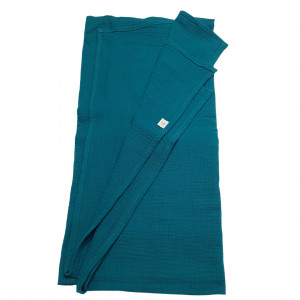 Muselină moale de dimensiuni mari 110 X 110 cm, culoare verde, bumbac 100%