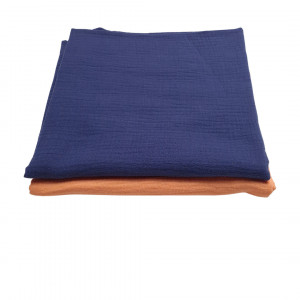 Set 2 Buc Muselină Confort Maxi 110 x 110 cm - Portocalie și Albastră