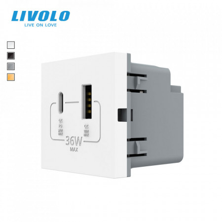 Modul priza USB-A si USB-C 2M