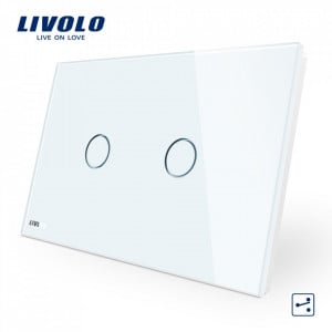 intrerupator modern design deosebit alb cap-scara dublu
