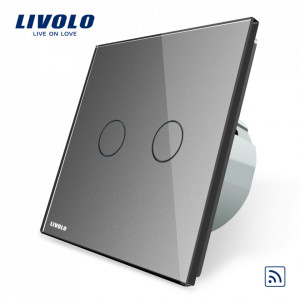 intrerupator-wireless-dublu-gri