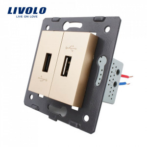 modul-priza-usb-gold