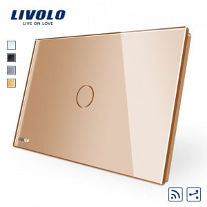 intreupator touch screen italian radio cap scara gold