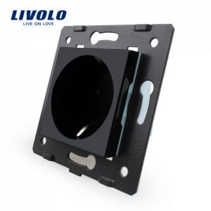 modul priza  schuko negru