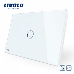 intreupator touch screen italian radio cap scara alb
