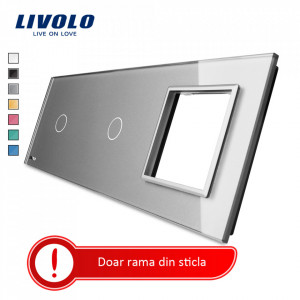 rama combinata din sticla gri