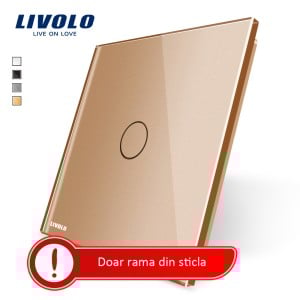 panou-sticla-intrerupator-touch-livolo-auriu