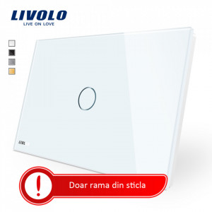 Panou frontal din sticla pentru intrerupator tactil simplu seria C9