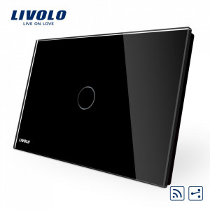intreupator touch screen italian radio cap scara negru