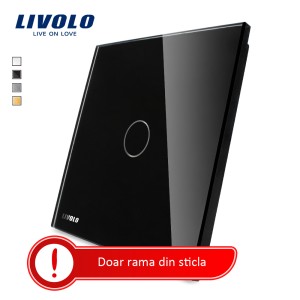 panou-sticla-intrerupator-touch-livolo-negru