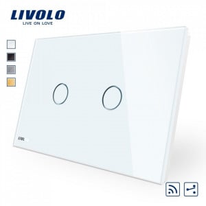 intreupator touch screen italian radio cap scara alb