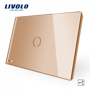 intrerupator modern design deosebit auriu cap-scara