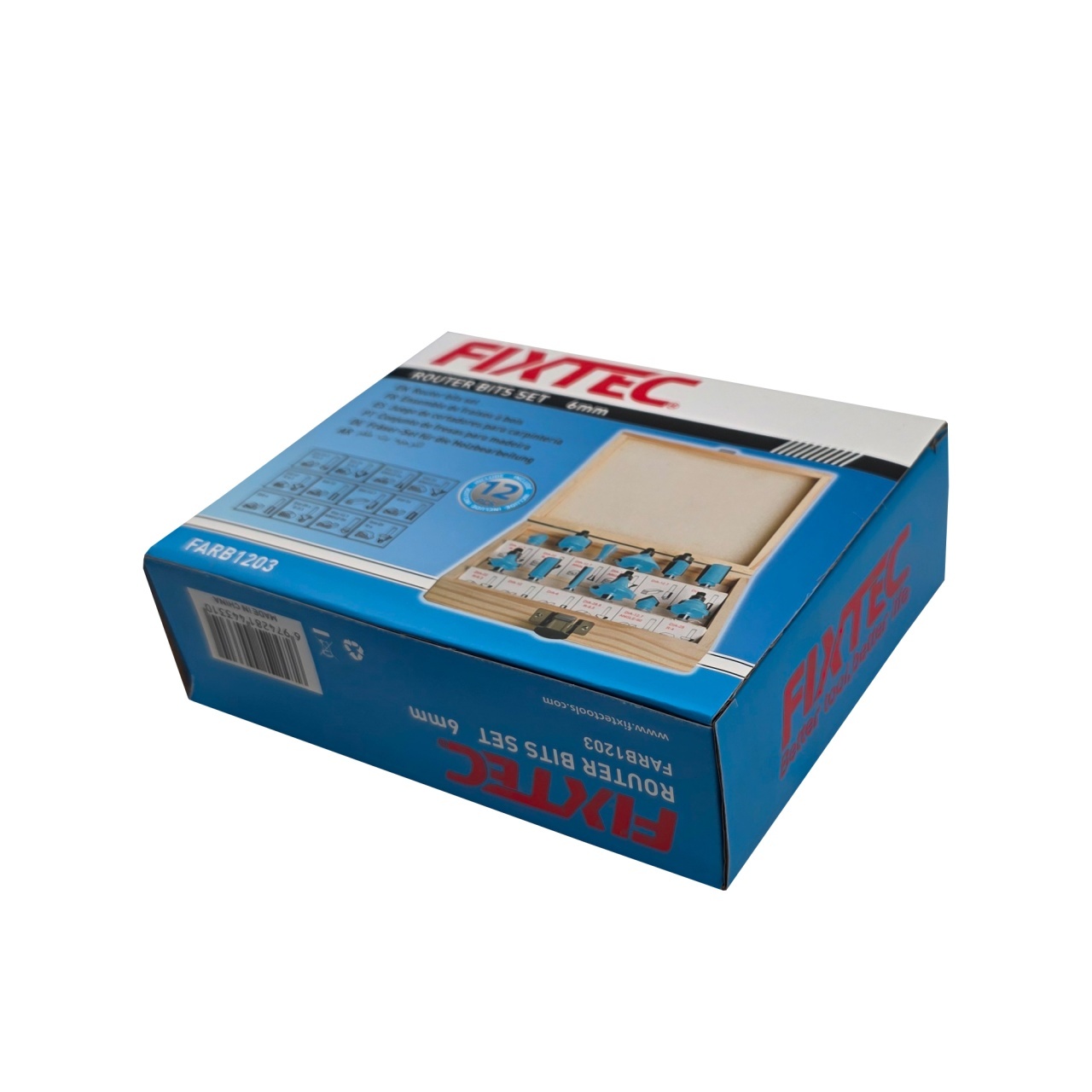 Set freze lemn FIXTEC 12 piese, coada 6mm la pretul corect | regal