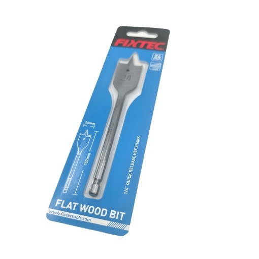 Burghiu plat lemn FIXTEC 24 mm x 152 mm - Img 2