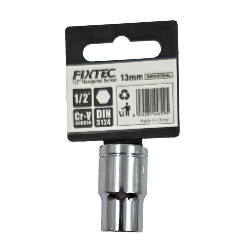 Cap Cheie Tubulara Hexagonal Fixtec 1/2" 13x38mm - Img 2