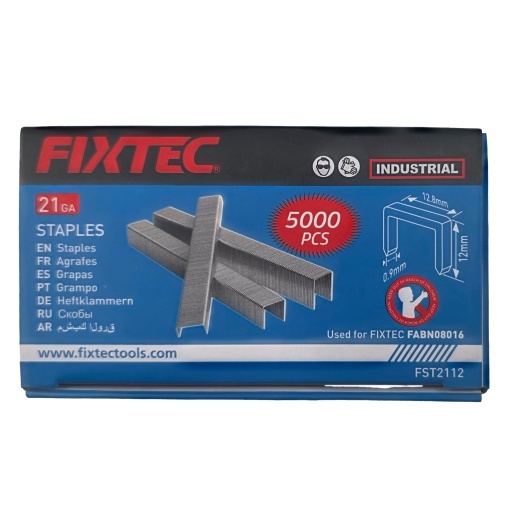 Capse tip Grapa FIXTEC GA‑21, 12.8×12 mm, 5000 bucăți