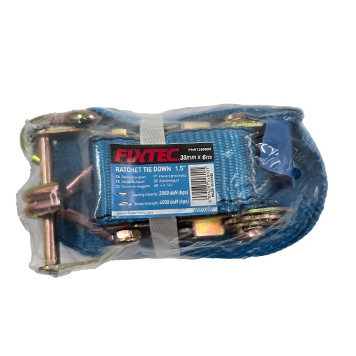 Chinga FIXTEC 6m 38mm cu Clichet si Carlige Aluminiu - Img 4