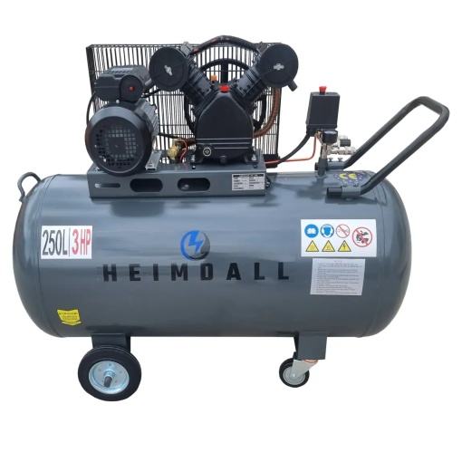 Compresor aer 250L, 10bar, 250L/min, monofazat - Heimdall