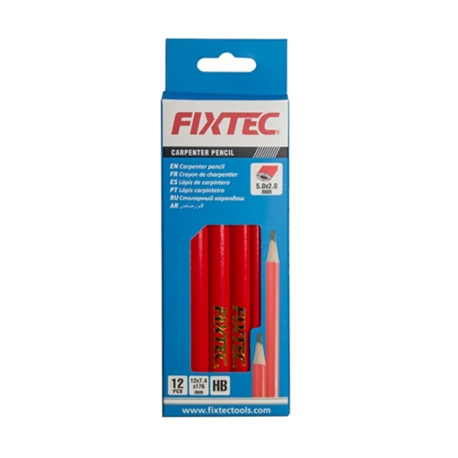 Creion tamplarie oval profesional FIXTEC 176 mm (set 12 buc) - Img 2