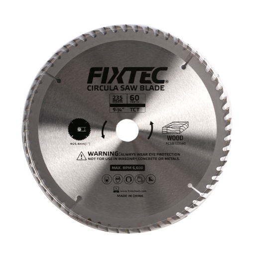 Disc Circular FIXTEC 254 mm x 80T pentru Lemn FCSB125480 - Img 4