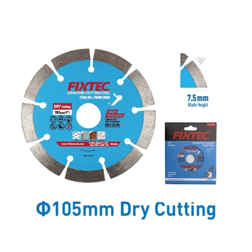 Disc diamantat FIXTEC 180 mm 7.5 mm pentru taiere umeda - Img 7