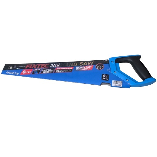 Fierastrau manual FIXTEC 500 mm (20″) 8 TPI otel 65 Mn - Img 5
