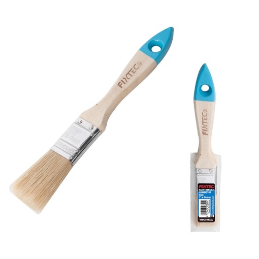 Pensula pentru vopsit FIXTEC cu maner din lemn 1.5"x44mm - Img 2