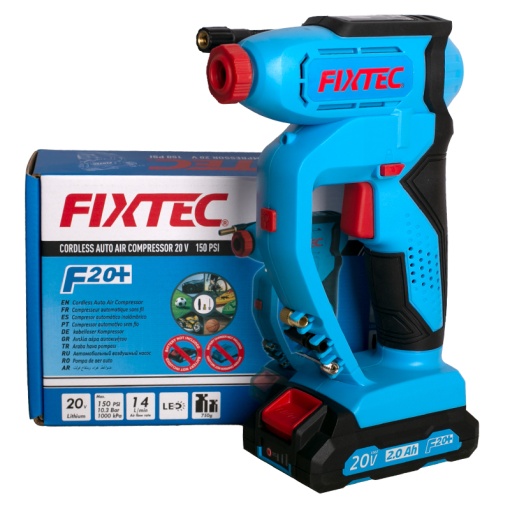Pompa aer FIXTEC 20 V (fara baterie) – presiune 150 PSI LCD - Img 4