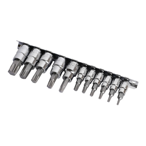 Set 11 bucati capete Torx FIXTEC 1/4" &amp; 3/8" CR-V - Img 3