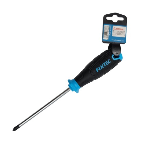 Surubelnita FIXTEC stea PH2 125 mm din otel CR‑V, varf magnetic - Img 2