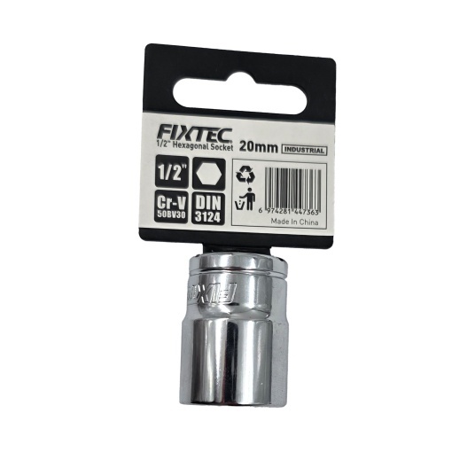 Cap cheie tubulara de impact 20 mm, FIXTEC, prindere 1/2 - Img 3
