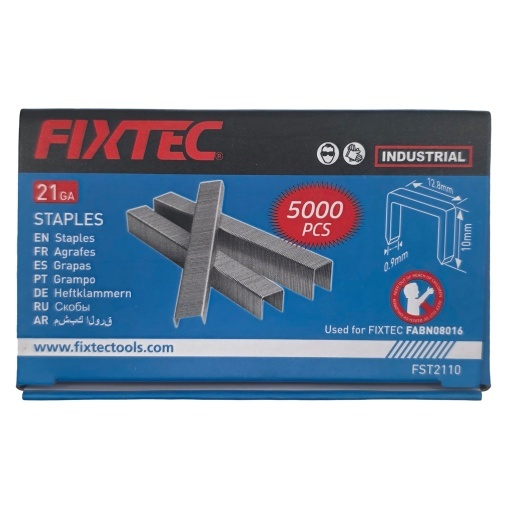 Capse tip Grapa FIXTEC GA‑21, 12.8×10 mm, 5000 bucăți