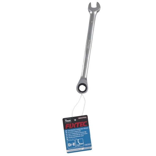 Cheie fixa clichet flexibil FIXTEC 9 mm 72‑dinti - Img 2