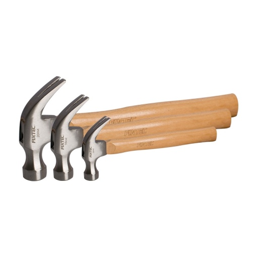 Ciocan de Tamplarie FIXTEC 8 oz cu Maner Lemn - Img 2