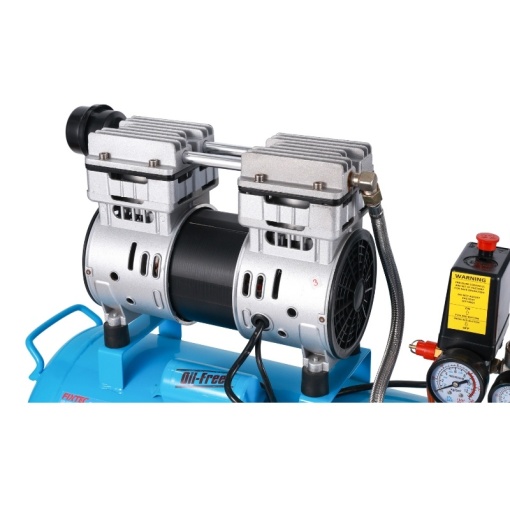 Compresor aer FIXTEC 1HP, 24L, fara ulei, portabil - Img 7