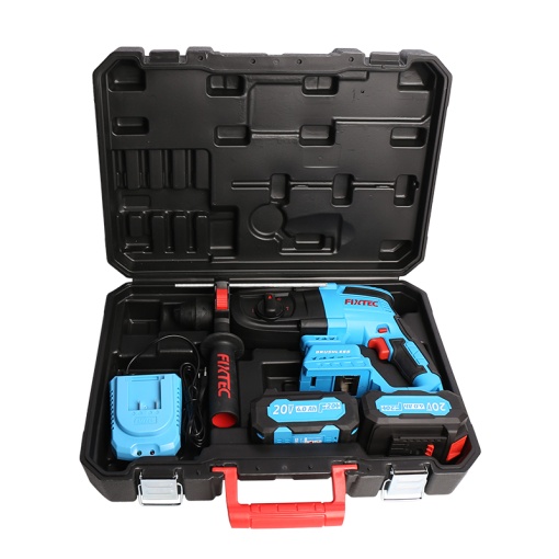 Kit Rotopercutor FIXTEC 20V Fara Perii cu Incarcator Rapid - Img 2