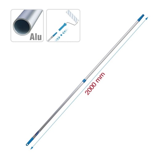 Maner telescopic FIXTEC 2 m aluminiu pentru trafalet - Img 3