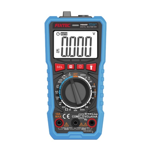 Multimetru digital FIXTEC, auto oprire, cu lumina
