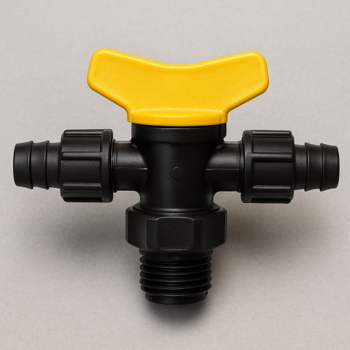Robinet distribuitor cu 3 cai pentru furtun Layflat – Tip T - Img 2