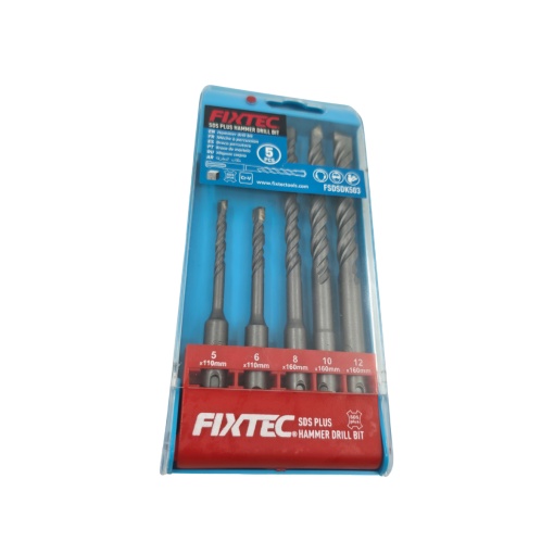 Set 5 burghie SDS+ pentru ciocan FIXTEC beton si zidarie - Img 3