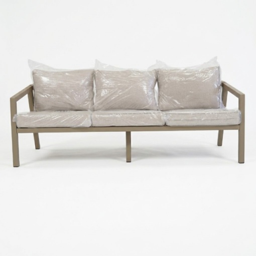 Set mobilier grădină cu canapea, 2 fotolii și masă dreptunghiulară - Img 5