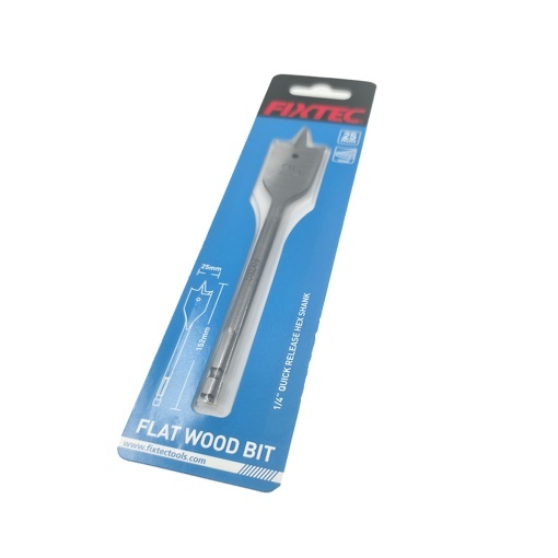 Burghiu plat lemn FIXTEC 25 mm x 152 mm - Img 2