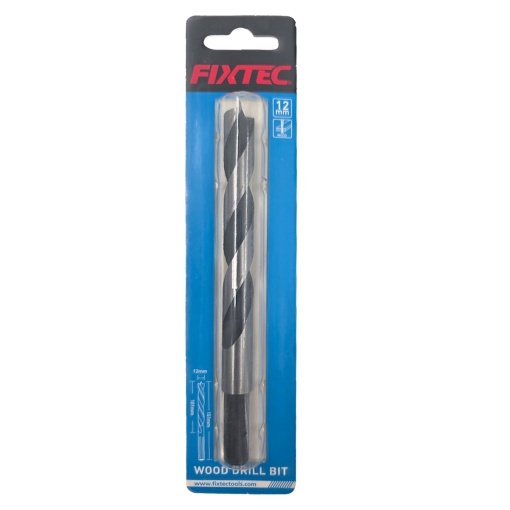 Burghiu spiral pentru lemn FIXTEC 12 mm x 151 mm