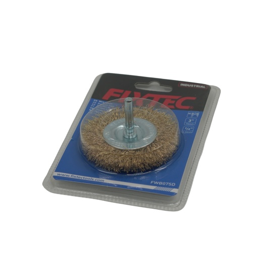 Perie Circulara FIXTEC 75 mm fir 0.30 mm shank 6.35 mm - Img 2